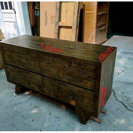 SuSa - DR : Tủ Ngang 4 Ngăn Kéo - 145cm 